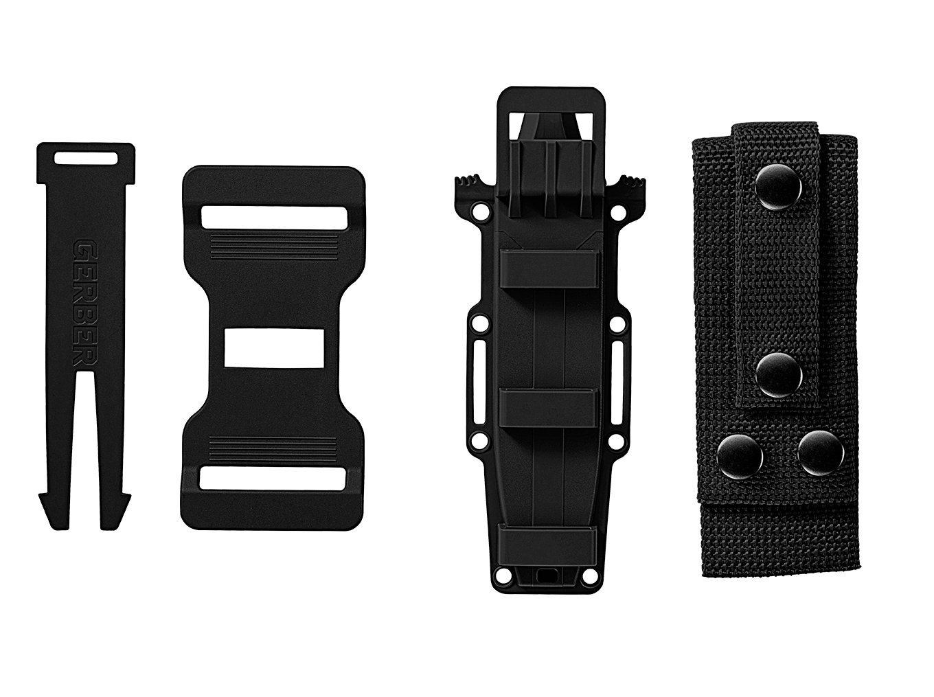 Gerber Strongarm cu lamă fixă Serated Negru - imagine 4