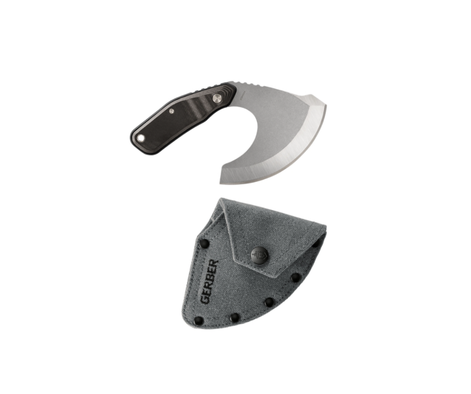 Gerber Ulu Skinner kniv med kraftigt buet blad designet til skindning og præcisionssnit