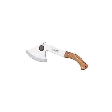 Cudeman topor bushcraft cu lemn de măslin