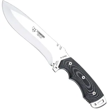 Cudeman 299-B-K cuțit bushcraft – Micarta Neagră cu distanțier roșu