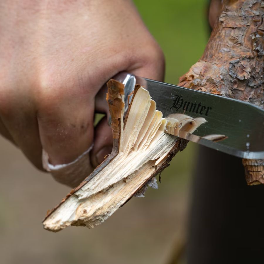 Brusletto Hunter friluftskniv til træarbejde og bushcraft