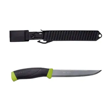 Morakniv Companion Cuțit de pescuit cu solzitor 150 (S), Verde lime